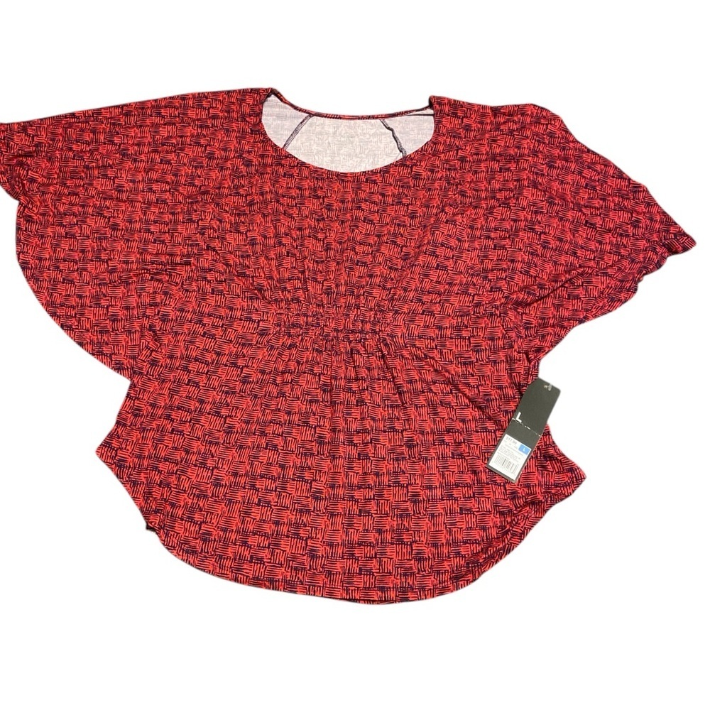 Mossimo Supply Co Red Boxy Tunic with Flutter Sleeves​ - Picture 7 of 7